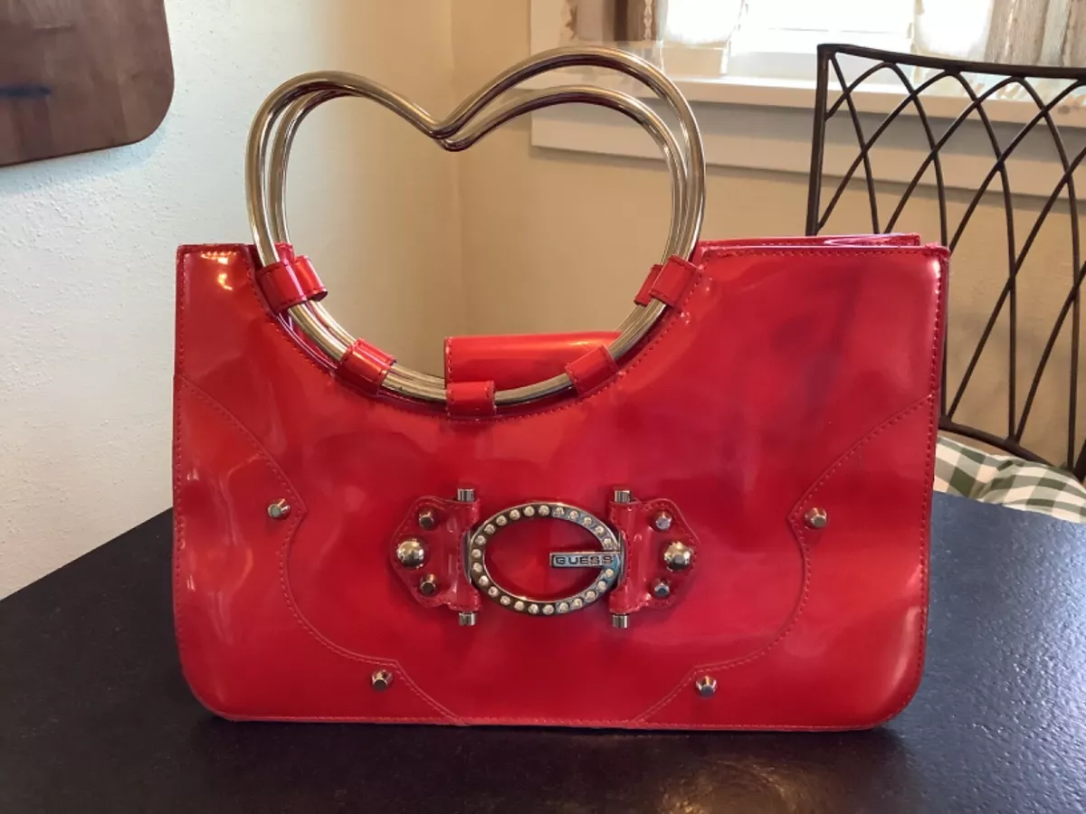 Guess Red Leather Small Purse | Compact and Stylish