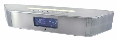 Soundmaster BT1308SI FM-PLL Alarm Clock with Bluetooth and LED Light Tuner NEW