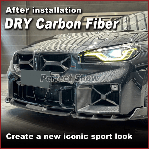 griglia sfiato prese aria anteriore dry carbon air vents per bmw m2 g87 2022-2024 - Foto 3 di 12