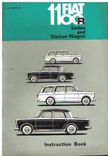 Fiat 1100r Saloon Estate Orig. 1966 Owners Instruction Maintenance Handbook Fiat 1100r Saloon Estate Orig. 1966 Owners Instruction Maintenance Handbook