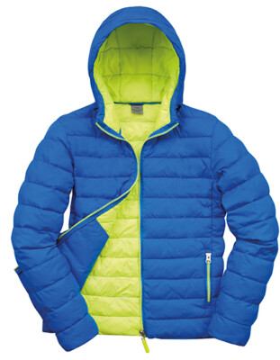 Herren Leichte Winter Steppjacke Jacke winddicht Kontrast Kapuze Regular S - 3XL