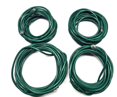 Lot of 4 Green Ethernet network Cable 236,, long.