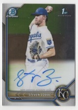 2022 Bowman Chrome Prospects - Steven Zobac Autograph - Kansas City Royals
