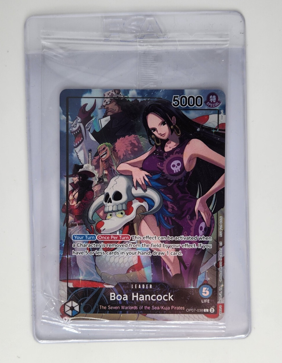 Boa Hancock OP07-038 - 2025 PSA Magazine Promo - One Piece Promo Card SEALED