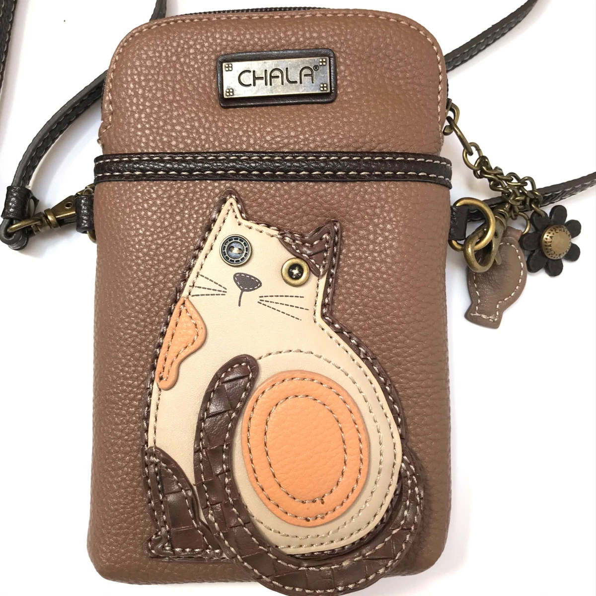 CHALA Cross-Body Bags, Brown Cat: Handbags