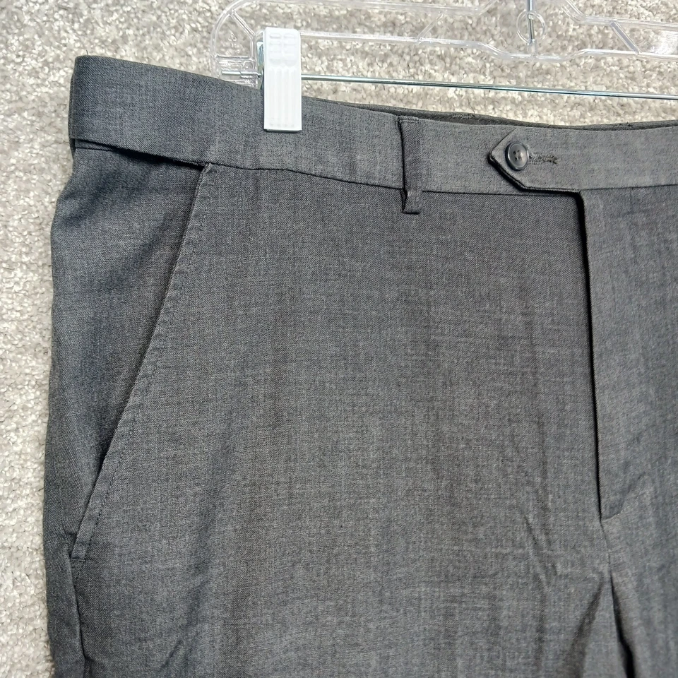 David Taylor Collection Pants Mens 38X32 Gray Dress Pant Stretch Rayon High Rise - Image 2 of 4