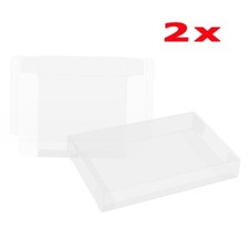 Durable 2x Protective Protectors Cases Display For Super Nintendo SNES Cartridge