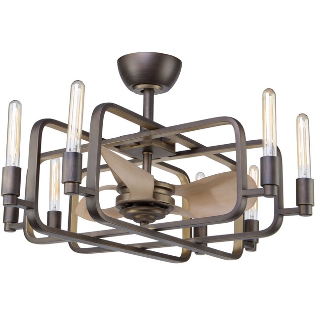 Artcraft Lighting Ac11080 Marlborough 3 Blade Indoor Ceiling Fan Bronze Gold