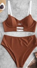 Women's Trendy High-waisted Bikini/Tankini  Small  New with tags