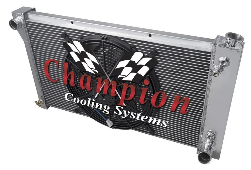 AR Champion 2 Row Radiator 28",16" Fan-1967,1969-1972 Chevrolet C/K Series V8 - Image 3 of 4