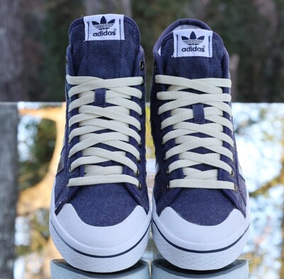 Adidas Honey Stripes Mid 2011 Women's Size 8.5 Blue Wheat