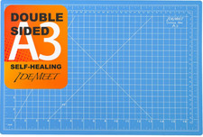 18" X 12" Self-Healing Double-Sided Cutting Mat for Craft, Sewing, Hobby, Blue