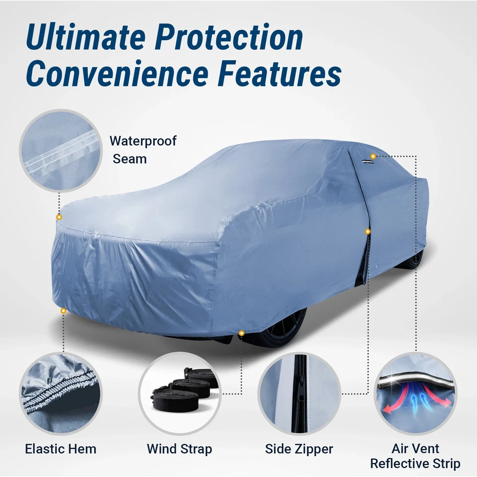 VOLKSWAGEN [POLO] Premium Custom-Fit Outdoor Waterproof Car Cover - Image 2 of 4