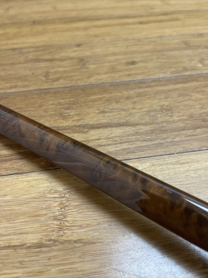 Painel de porta dianteiro direito Volkswagen EOS 2011-2015 acabamento marrom nogueira fabricante de equipamento original - Imagem 4 de 4