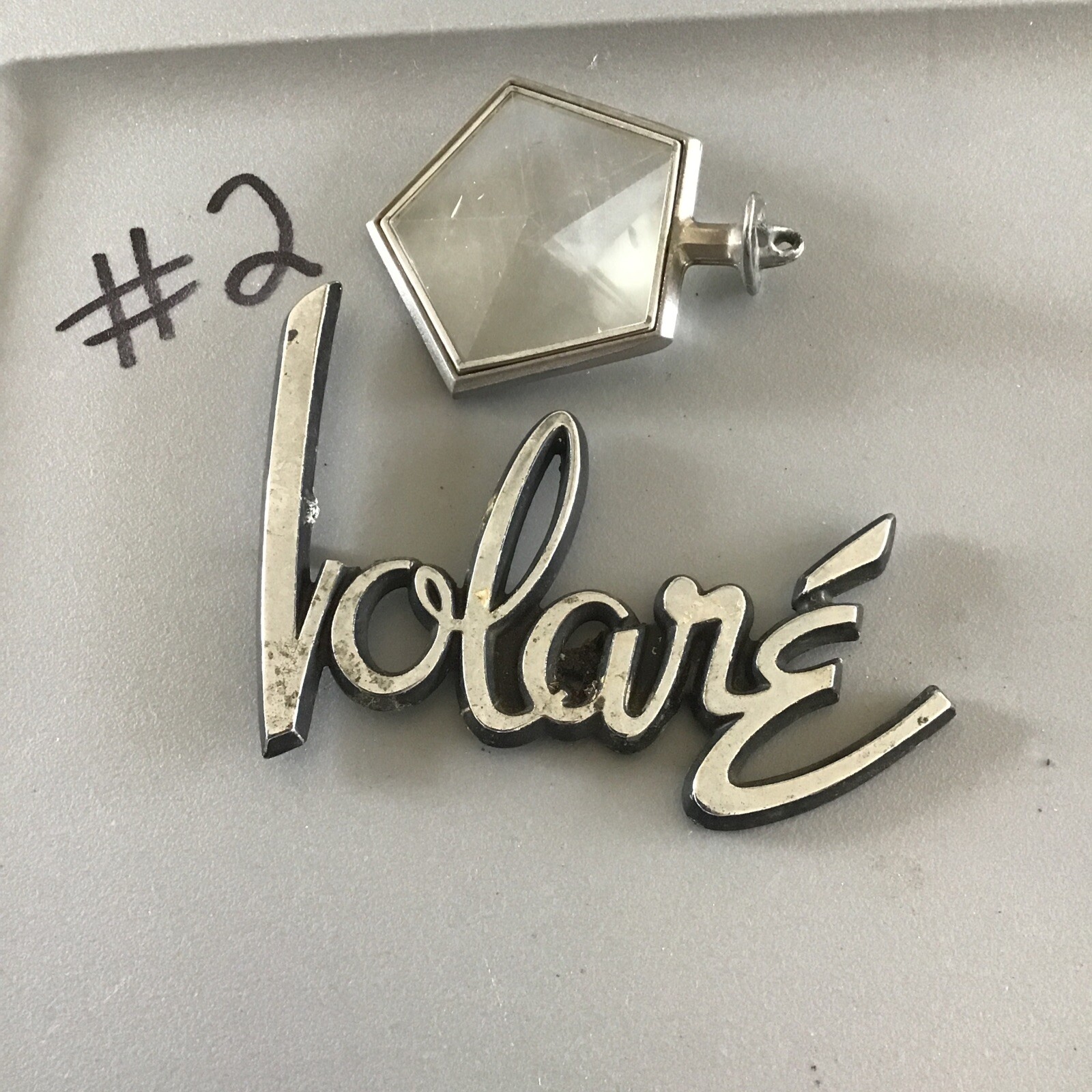 Vintage Plymouth VOLARE SCRIPT EMBLEM LOT OEM Metal | eBay