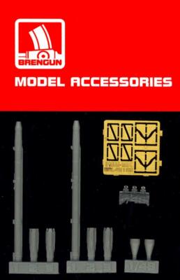Brengun Models 1/48 U.S. AIM 9-X SIDEWINDER MISSILE Resin & Photo Etch Set