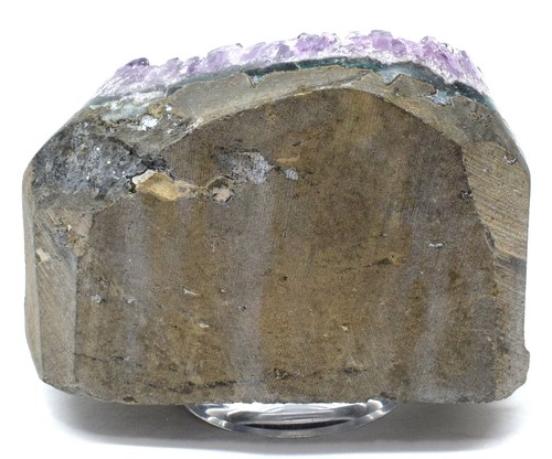 610g Purple Amethyst Quartz Cluster Crystal Mineral Geode w/ Polished Edge Brazl - Picture 4 of 4