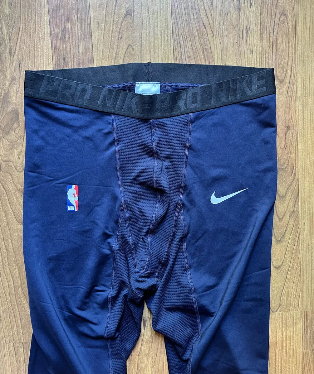 Nike Pro Hyperstrong NBA Padded Compression Tights Pants Men's 2XLT Tall  Navy