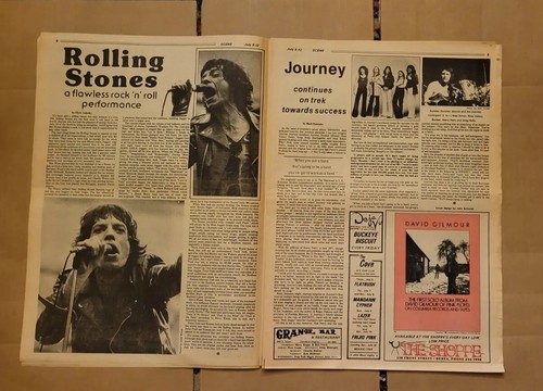 Journey SCENE 7/6/78 Rolling Stones Peter Gabriel David Gilmour Pere Ubu Dion - Picture 5 of 24