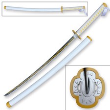 Demon Slayer Kimetsu No Yaiba Agatsuma Zenitsu Sword PVC Handhelds Cosplay Prop