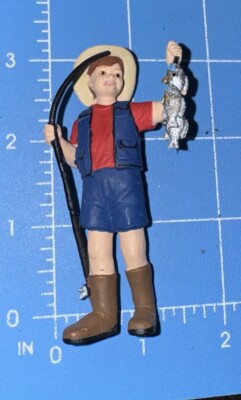 Safari Ltd 2007 Farm Boy 3'' Figure Toby 820229 Fisherman Figurine