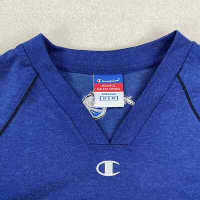 Vintage Champion Orlando Magic Shirt Size Medium Blue NBA Warm Up