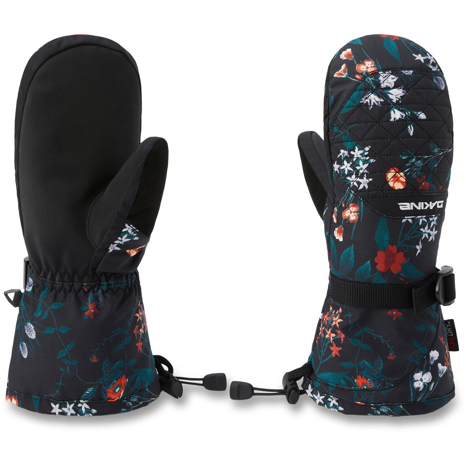 Женские перчатки для сноуборда Dakine Camino большого размера Wildflower со съемными вкладышами Новые