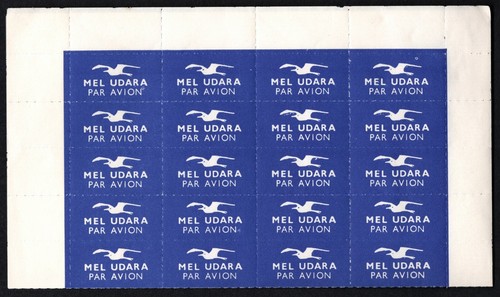 Malaysia 1974 Mel Udara Par Avion Pos Malaysia Airmail Etiquette Labels Vg F