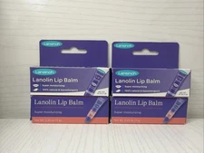 4 Lansinoh Lanolin Lip Balm, Moisturizing Lip Care, 0.25 OZ Exp 08/26 & 03/28