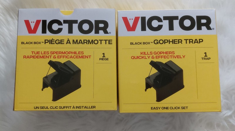 New Gopher Traps Set of 2 Victor Easy Set One Click Lot
