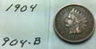 1904 Indian Head Penny; Good condition ; nice clear LIBERTY on head band ; #904B
