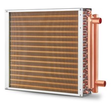16x16-20x20 Heat Exchanger Water To Air 3-row 38 Copper Ports 193242fins 16x16-20x20 Heat Exchanger Water To Air 3-row 38 Copper Ports 193242fins