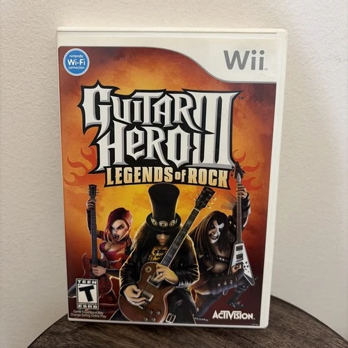 Guitar Hero 3 Legends Of Rock Wii (Nintendo Wii, 2006) Complete with Manual Book