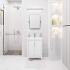 New⚡️Elise 24.5"Wx18"D Bath Vanity in Pure White w/Ceramics Vanity Top in White