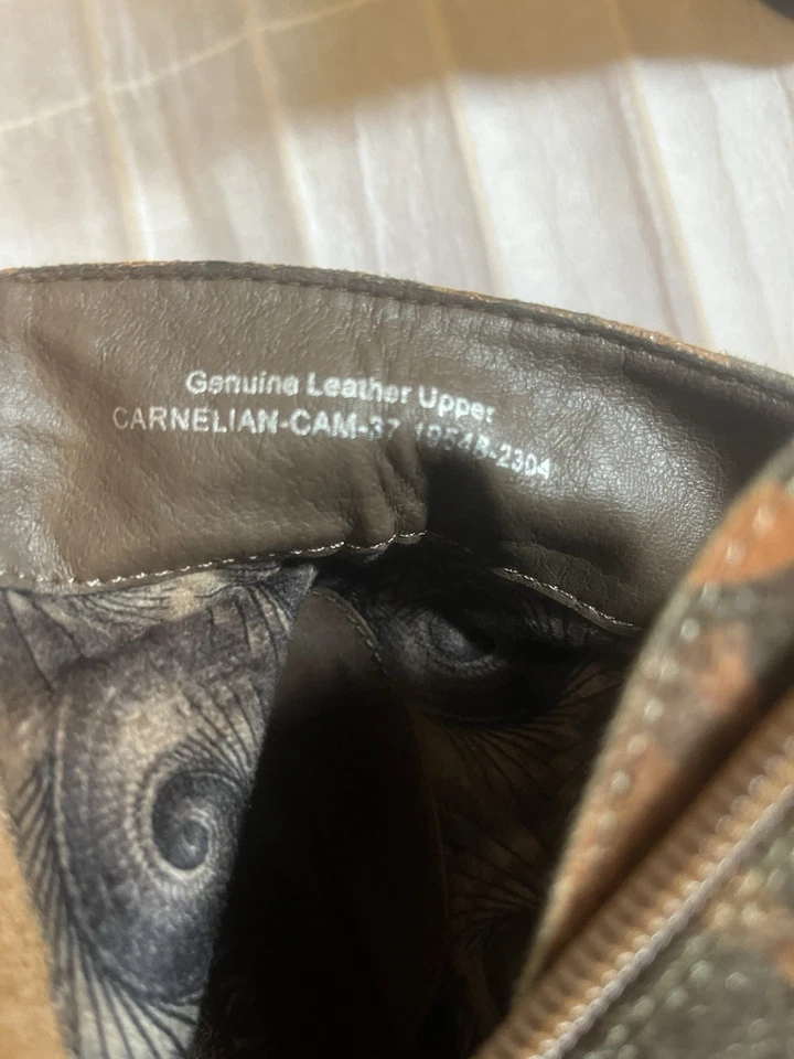 L’Artiste Carnelian Camel Multi Chunky Lugged Bootie Size 6.5(37) NWOT’s Or Box - Image 4 of 4