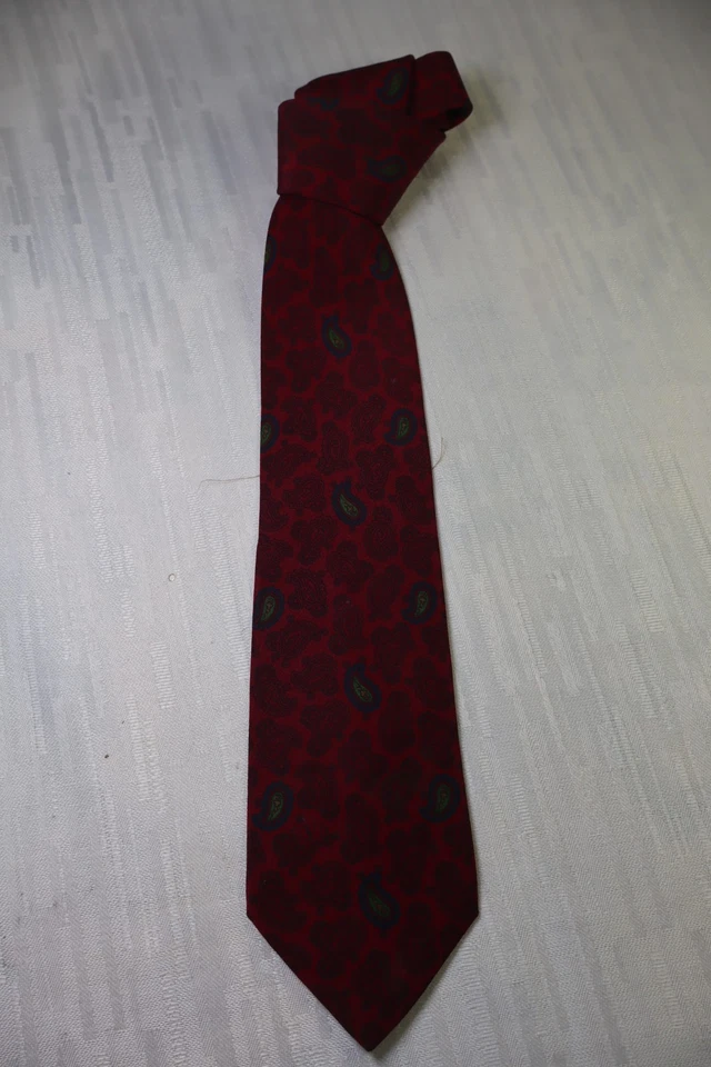 VALENTINO 100% SETA SILK TIE CRAVATTA NECKTIE MADE IN ITALY VINTAGE CLASSIC - Imagen 4 de 4