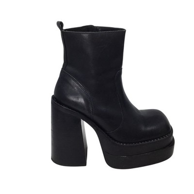Sonax  Double Platform Mega Chunky Boots Vintage 90s Y2K Size 41 Leather Spain