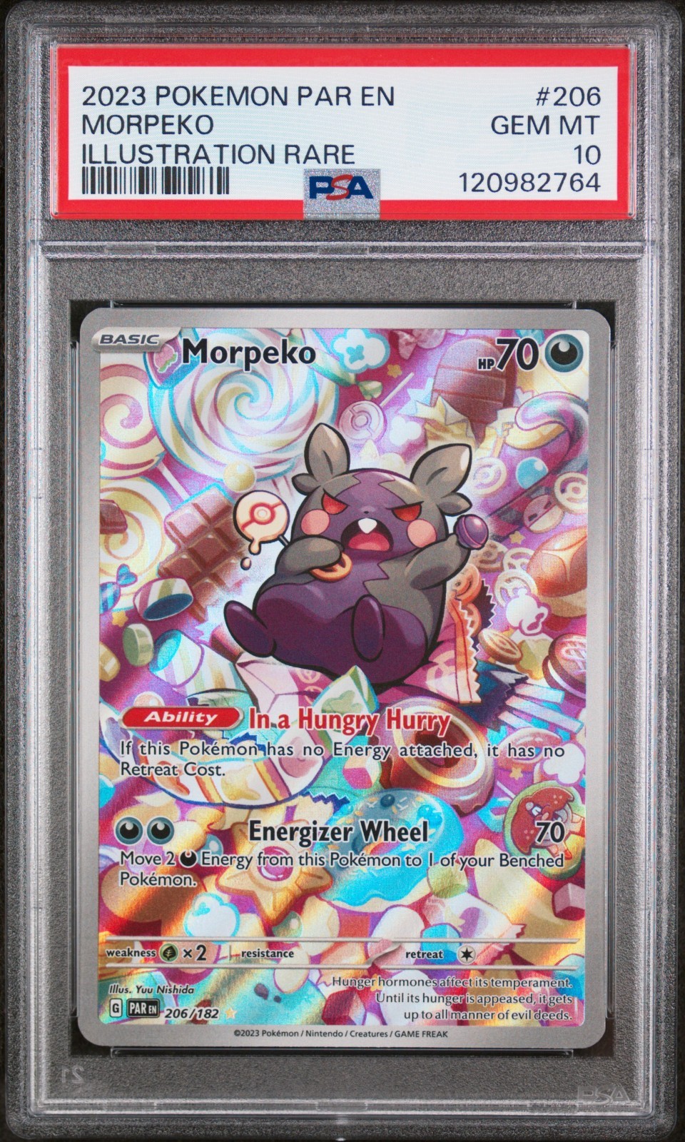 Morpeko 206/182 SV04: Paradox Rift Holo PSA 10
