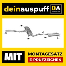 Auspuffanlage für Skoda Superb I 1.9 TDI B724
