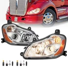 DRIVER AND PASSENGER SIDE HEADLIGHT ASSEMBLY FOR 2013-2021 KENWORTH T680 W BULBS