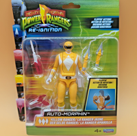 Mighty Morphin Power Rangers Auto-Morphin 12Cm Figur: Yellow/Gelber Ranger