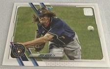 2021 Topps Series 2 Baseball Josh Hader Milwaukee Brewers base card #596