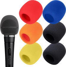 6 PCS Handheld Microphone Windscreen - Mic Pop Filter for Studio Microphone, Blu
