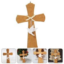 Creative Religious Cross Decor with Pigeon Showcase Cross Ornament outdoor cross