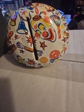 Vintage 1940's 1950's Tin Clown Baby Noisemaker Rattle Birthday New Years