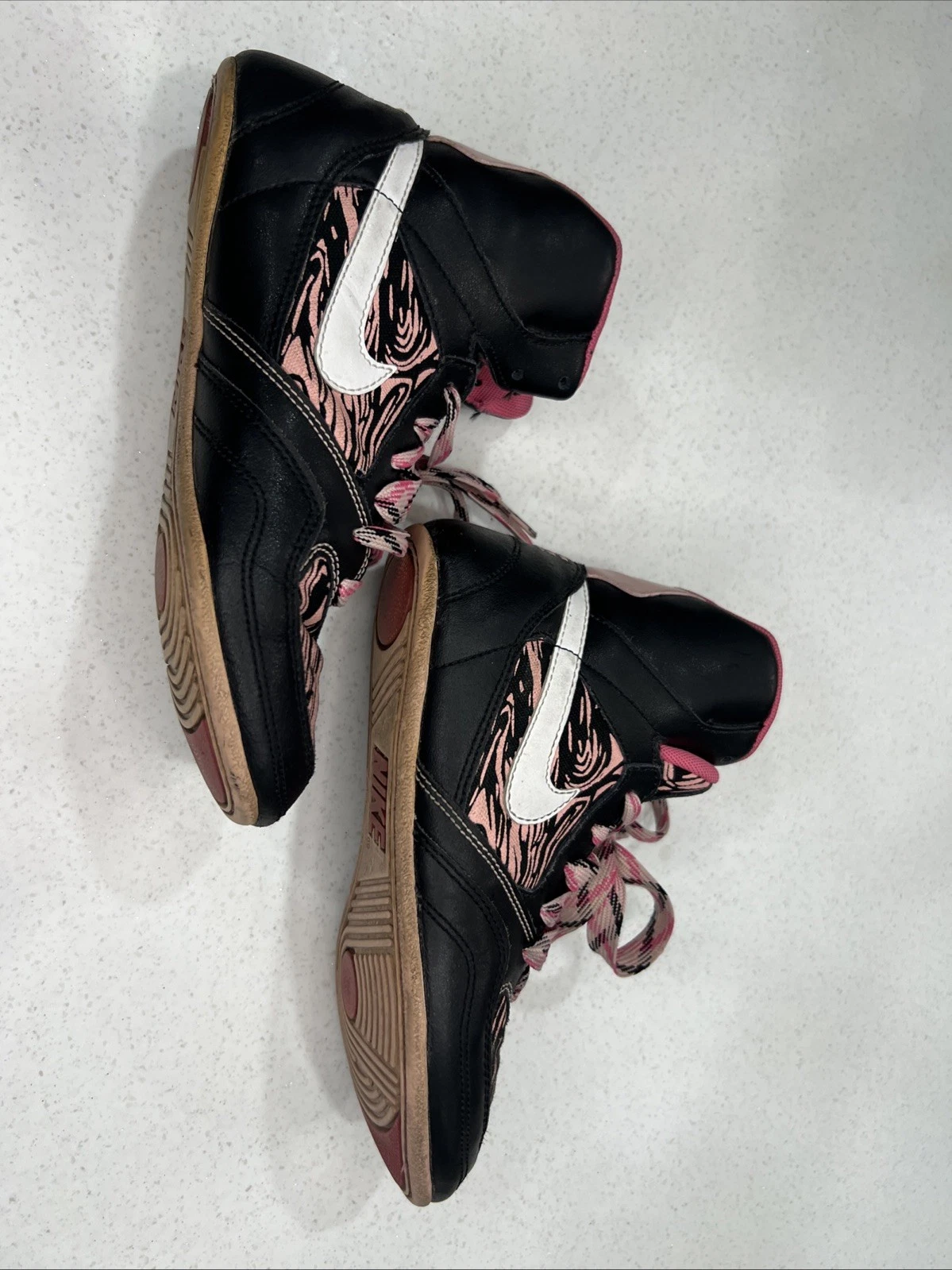 Chaussures de lutte femme Nike Greco Supreme 316552 012 noir rose rare taille 6,5