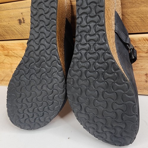 Birkenstock Papillio Bauchtasche Anthrazit Leder Clog Keilabsatz in Schwarz Größe 40 - Bild 20 von 20