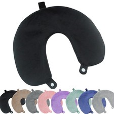 Travel Neck Pillow Cover, Neck Pillow Case, Pure, Soft and Smooh, Airplane Pi...