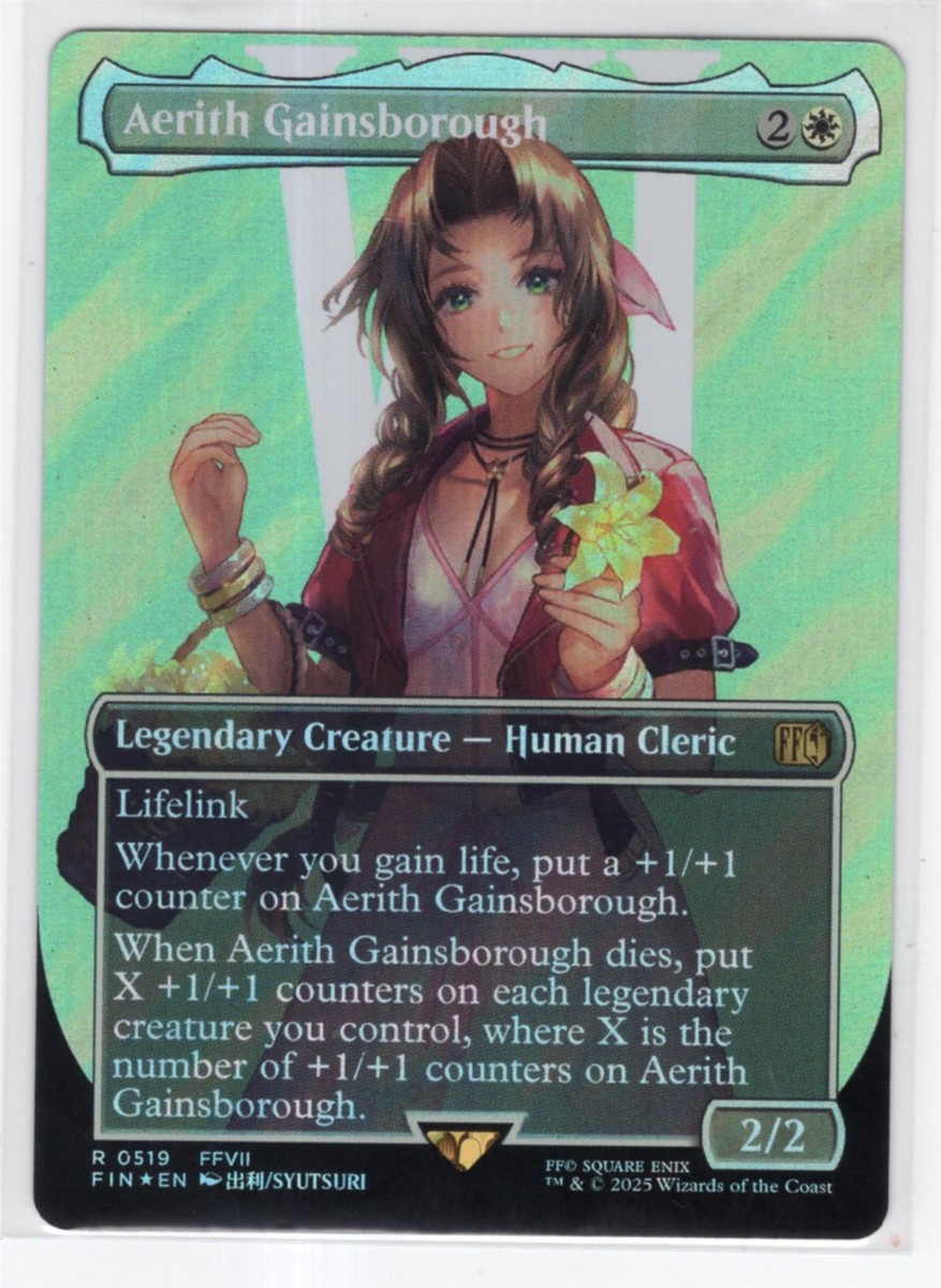 MTG Final Fantasy Surge Foil Rare #0519 Aerith Gainsborough