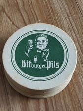 Bitburger Pils Beer Paper Drink Coasters, Set Of Eight, Unused, Vintage